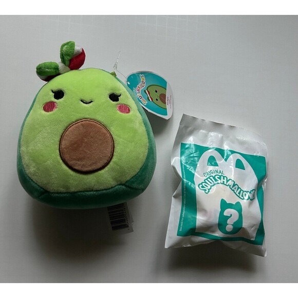 Squishmallow Mireya the Avocado Girl with Bow Soft Toy Plus Bonus Freebie NWT - Picture 1 of 4